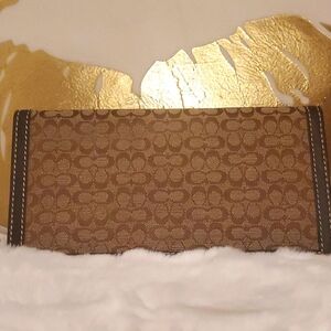 Coach Dark Brown Leather Wallet